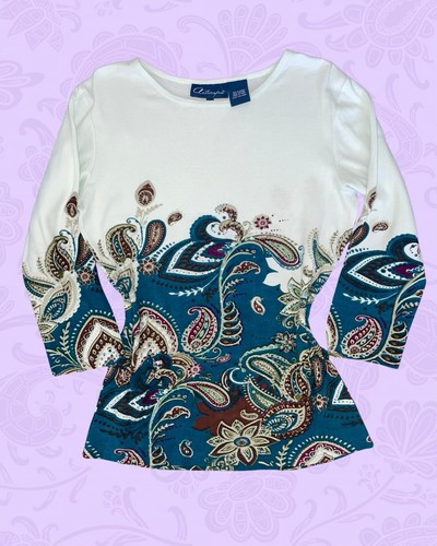 Artscapes white teal paisley - artscapes, &